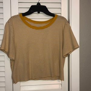 yellow old navy crop top